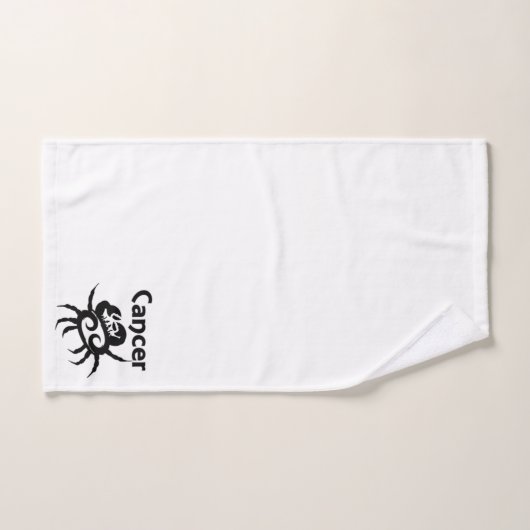 Symbool en teken van de dierentuin van kanker bad handdoek (Handdoek)