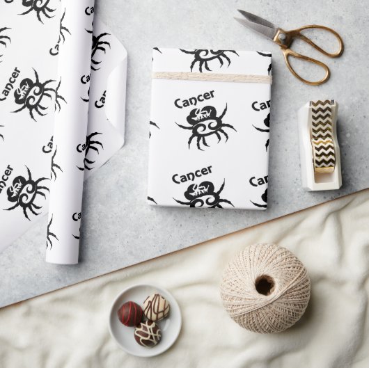 Symbool en teken van de dierentuin van kanker cadeaupapier (Crafts)