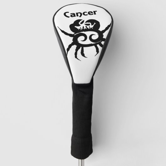 Symbool en teken van de dierentuin van kanker golfheadcover (Voorkant)