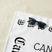 Symbool en teken van de dierentuin van kanker strandlaken (In situ)