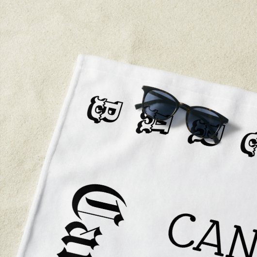 Symbool en teken van de dierentuin van kanker strandlaken (In situ)