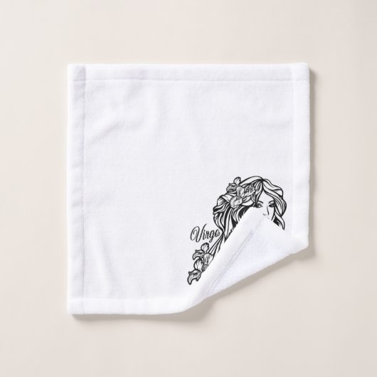 Symbool en teken van de dierentuin van Virgo Bad Handdoek (Wasdoekje)