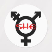 Symbool en voornaamwoordlabels labels (Design 2)