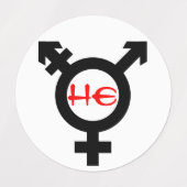 Symbool en voornaamwoordlabels labels (Design 1)
