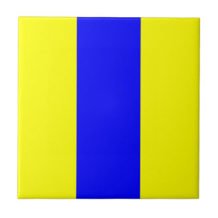 symbool fla voor acht zeescheepvaartletters tegeltje