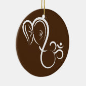 Symbool Ganesha Meditation Spiritueel Calligrafie Keramisch Ornament (Rechts)