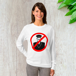 Symbool Geen Chauffeur Toegestaan Funny Waarschuwi T-shirt