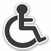 Symbool handicap sticker (Voorkant)