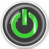 Symbool inschakelen sticker (Voorkant)