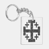 symbool Jerusalem P Sleutelhanger (Voorkant Links)