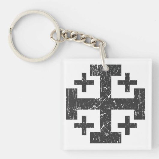 symbool Jerusalem P Sleutelhanger (Voorkant)