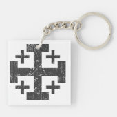 symbool Jerusalem P Sleutelhanger (Achterkant)