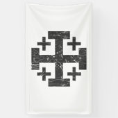 symbool Jerusalem P Spandoek (Verticaal)