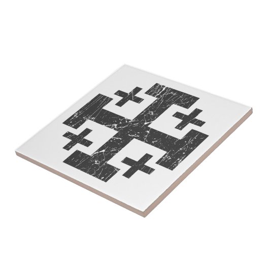 symbool Jerusalem P Tegeltje (Zijkant)