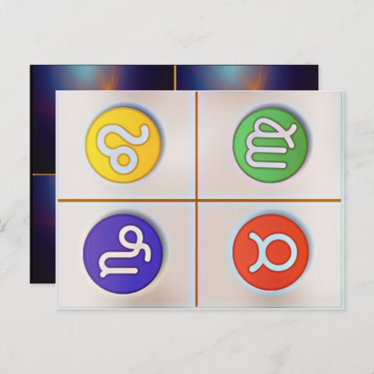 Symbool Kaarten voor Tarot verbetering en verduide (Voorkant / Achterkant)