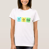 Symbool kleurig Yoga Chemical Element T-shirt (Voorkant)