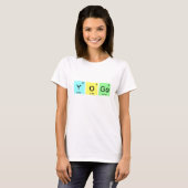 Symbool kleurig Yoga Chemical Element T-shirt (Voorkant volledig)