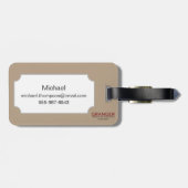 Symbool: Kompas Bagagelabel (Achterkant horizontaal)