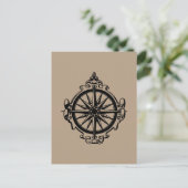 Symbool: kompas briefkaart (Staand voorkant)