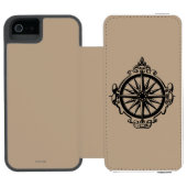 Symbool: Kompas Incipio iPhone Portemonnee Hoesje (Agenda Open)