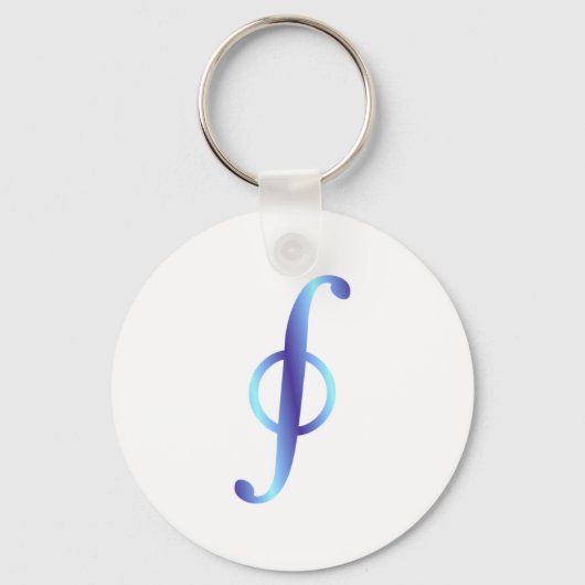 Symbool Kurvenintegraal pad integraal Sleutelhanger (Voorkant)