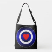 Symbool lederen pride crossbody tas (Achterkant)