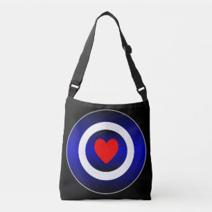 Symbool lederen pride crossbody tas