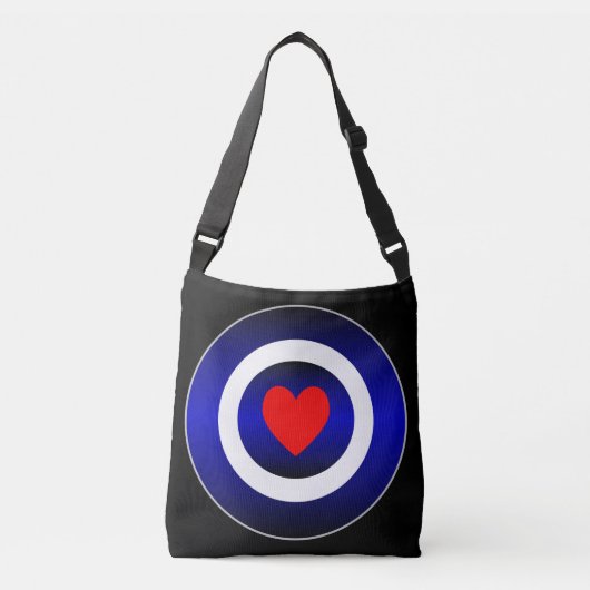 Symbool lederen pride crossbody tas (Voorkant)