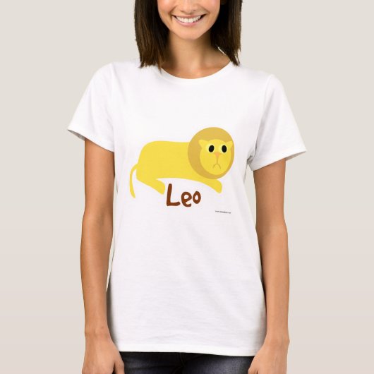 Symbool Leo Cute Lion Astrology T-shirt (Voorkant)