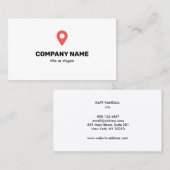 Symbool Locatiezoeker vastzetten Visitekaartje (Voorkant / Achterkant)