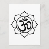 Symbool Lotus Flower Aum Briefkaart (Voorkant)