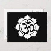 Symbool Lotus Flower Aum Briefkaart (Voorkant / Achterkant)