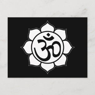 Symbool Lotus Flower Aum Briefkaart