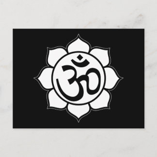 Symbool Lotus Flower Aum Briefkaart