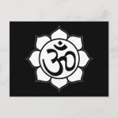 Symbool Lotus Flower Aum Briefkaart (Voorkant)