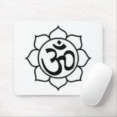 Symbool Lotus Flower Aum Muismat (Met muis)