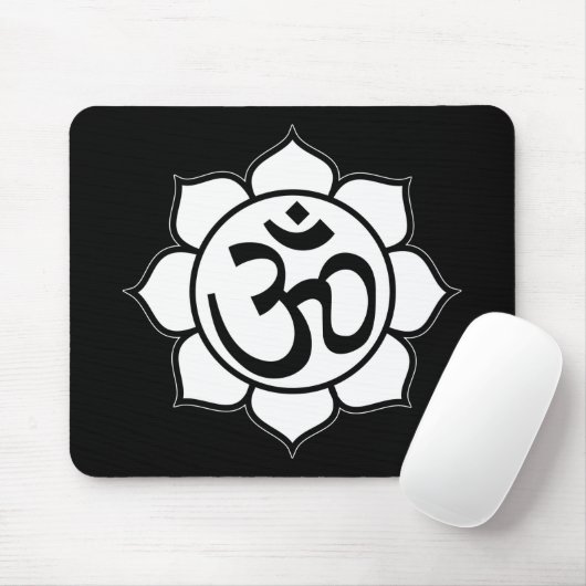 Symbool Lotus Flower Aum Muismat (Met muis)