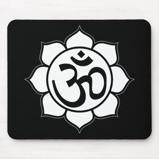 Symbool Lotus Flower Aum Muismat (Voorkant)