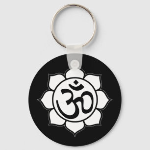 Symbool Lotus Flower Aum Sleutelhanger