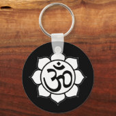 Symbool Lotus Flower Aum Sleutelhanger (Voorkant)