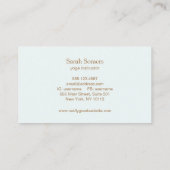 Symbool Lotus Flower en Om Visitekaartje (Achterkant)