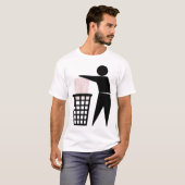 Symbool Man verwijderen (foto toevoegen) T-shirt (Voorkant volledig)