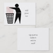 Symbool Man verwijderen (foto toevoegen) Visitekaartje (Voorkant / Achterkant)