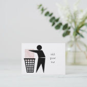 Symbool Man verwijderen (foto toevoegen) Visitekaartje (Staand voorkant)