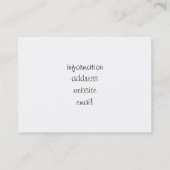 Symbool Man verwijderen (foto toevoegen) Visitekaartje (Achterkant)