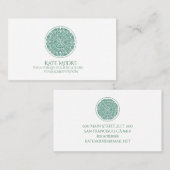 Symbool Mandala Yoga van het universum Visitekaartje (Voorkant / Achterkant)