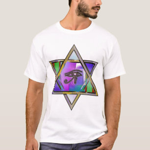 Symbool met oog van paarden t-shirt