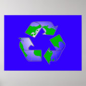 Symbool met Poster op aarde recyclen (Voorkant)