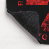 Symbool Mousepad, vervormd rood Muismat (Hoek)