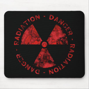 Symbool Mousepad, vervormd rood Muismat